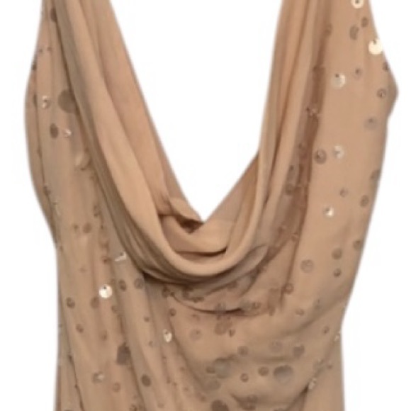 Hugo  Buscati size 12 Nude with opalescent sequins gorgeous & perfect - Picture 2 of 14